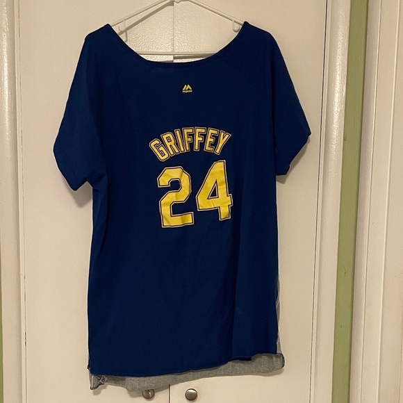 Majestic Mariners Gray and Blue Tee - Picture 4 of 5